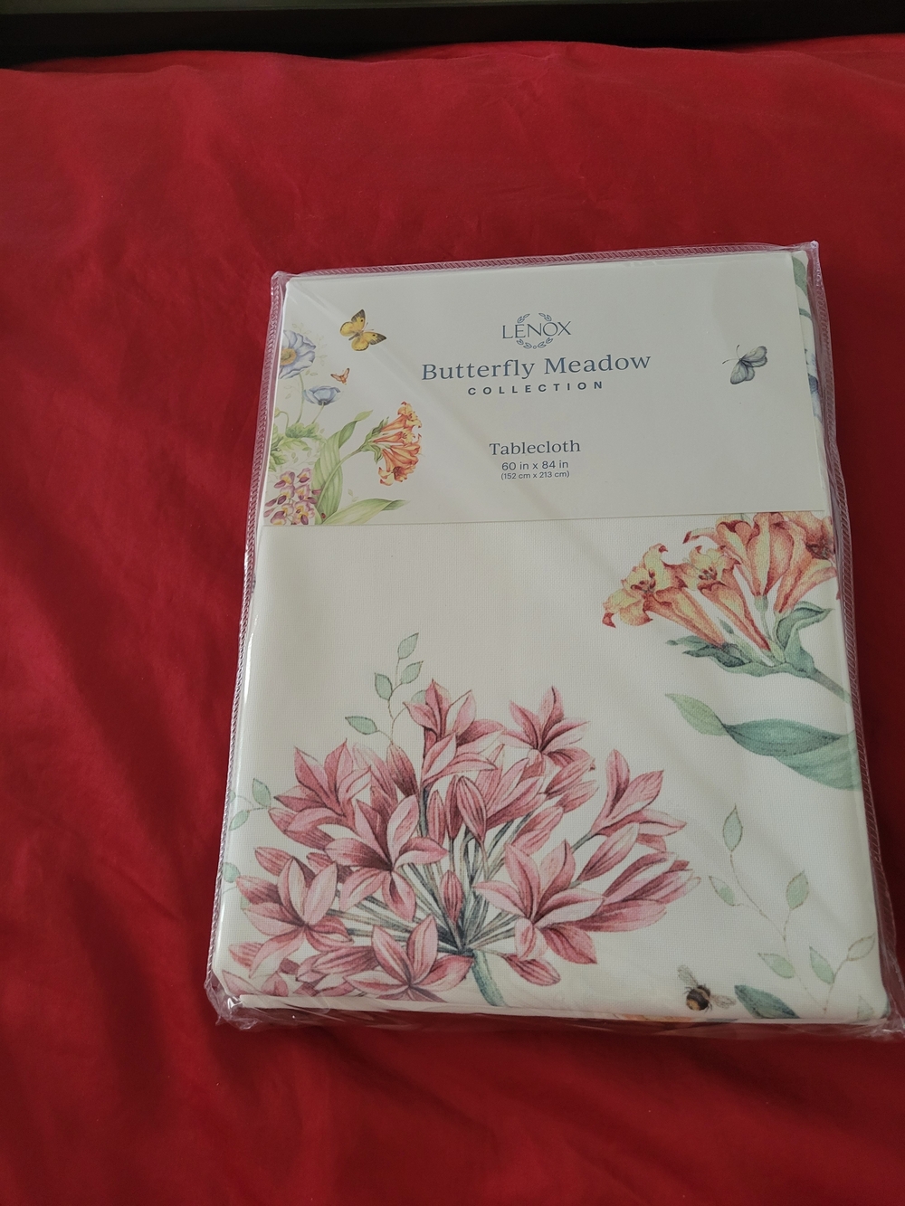 New And Sealed Lenox Butterfly Meadow Tablecloth - 60x84